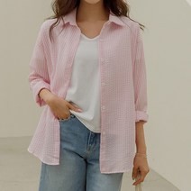 퐁키 시어서커 스트라이프셔츠
