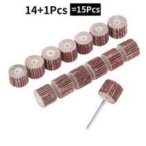 3mm 생크 그라인딩 휠 헤드 샌더 15PCs 샌딩 플랩 세트 연마 도구 사포 녹 제거 드레멜 회전, 320, 15 Pcs, 12mm
