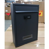 비밀번호 벽걸이 우체통 고충처리함 다세대우편함 비밀번호벽걸이우체통 암호 사서함 0, 검은색 실 패턴(암호 잠금)