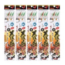 백경 볼락열기낚시 어피장착 6본 고급형 BK-298 5세트