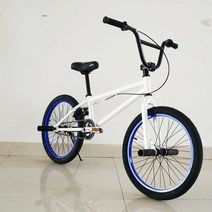 bmx자전거 묘기자전거 경주 스포츠 20인치 비엠엑스 고급형 18인치 최신형 경기 360도, 검은색과 노란색