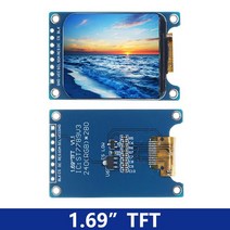 1.69 인치 quot컬러 TFT 디스플레이 모듈 HD IPS LCD LED 스크린 240x280 SPI 인터페이스 ST7789 컨트롤러, [01] 1.69 TFT