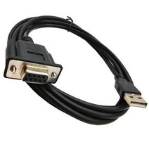 plc케이블 2세트단 미니 USB 2.0 수-RS232 DB9 9 핀 암 어댑터 연장 리드 케이블 6 피트, 01 usb to db9_01 1.8m