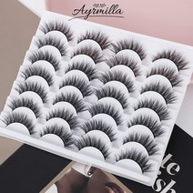 공연용속눈썹 착붙 아이돌 자석 자연스러운 인조 속눈썹 펌키트 Ayrmill, 14쌍-3d21