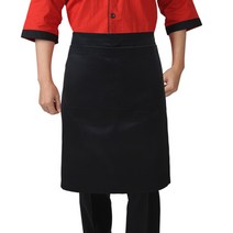 DPAE47 일식 주방 홀서빙 카페 큰주머니 허리 앞치마, DPAE47 검정