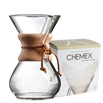 Chemex 클래식 CM-6A(6컵)+ 케맥스 FC-100 필터, 케맥스 CM-6A(6컵)+ 케맥스 FSU-100 필터, 1개, 1개
