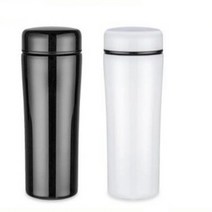 이니셜 커스텀 보온보냉 텀블러 예쁜 텀블러(400ml) 세척하기편한 집들이 선물, 블랙각인없음, 1024