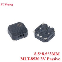 5PCS SMD 버저 5020 7525 8530 9650 1230 Arduino 용 3V 3.6V 5V 20V 자기 미니 액티브 패시브 피에조 라우드 스피커, 01 MLT-8530 3V Passive