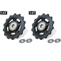 11T 12T 13T 14T 베어링 MTB 자전거 뒷 가이드 휠 로드 바이크 자키 변속기 풀리 롤러 시마노 호환 Sram 키트, 10 2pcs 14T