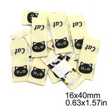 50pcs Cartoon Animals Cloth Labels 옷 Handma Label Bear Smiley Rabbit Hand Ma Tags on Hats Bags Sewi, 17 11