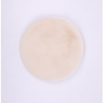 usb 온열방석 전기방석라운드 pouf 다다미 쿠션 베개 바닥 쿠션 인공 양모 시트, 베이지, 45x45cm