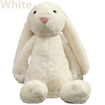 애착인형 귀여운 토끼인형 부드러운 동물 긴 귀 토끼 잠자는 생일 선물, 03 45cm, 01 white