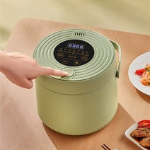 멀티압력쿠커 스테인레스 스마트 전기냄비 다기능 미니 지능형 전기 밥솥 2L 220V 가정용 기숙사 통합, 02 Green