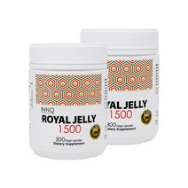 이노헬스앤케어 뉴질랜드 로얄젤리 가루 분말 파우더를 그대로 담은 1500mg 300캡슐 약5개월분, 2통+5%할인