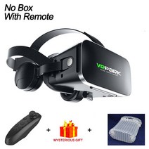 유니버설 VR 블루투스 헤드셋 헬멧 스마트 가상 현실 안경 모바일 게임 360 HD 영화 폰 3D, 02 No Box With Remote