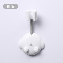 플라스틱받침대 무타공 샤워걸이 욕실 더운 물 회전 이동식 조절가능 객석을 메우다 노즐 고정 신기 4561455098, 꼬끼오 -화이트
