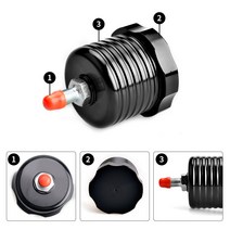 자동차 알루미늄 유압 드리프트 랠리 핸드 브레이크 오일 탱크 유체 저수지 전자 AF-BHU001, 01 Black