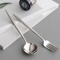 실버 스텐 디저트 스푼 포크 커트러리모음 샐러드 케익 과일 떡 차 양식 시리얼 빙수