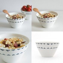 도자기 그릇 13CM 삼각 샐러드보울 스프그릇 밥그릇 시리얼그릇 디저트볼 스프볼