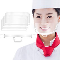 네버팩토리 주방용 투명 위생 마스크 세트 프레임4p 필름50매, 위생마스크 2 set