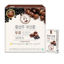 이롬 황성주 국산콩 두유 검은콩밤, 190ml, 16개