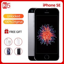 잠금 해제 오리지널 애플 아이폰 호환 SE 듀얼 코어 2G RAM 16/64GB ROM 4G LTE iOS 터치 ID 칩 A9 모바일, 13 128GB Black, 01 iPhone SE  (A1662)