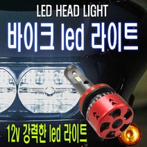 피트인 LED 전조등 라이트 오토바이 LED라이트 일체형 방열판 보이저 티맥스 PCX 전차종, 1개, (선택3번)오토바이라이트H8.H11