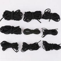 다용도 강한 탄성 로프 코드 번지 충격 스트레치 스트링 DIY 쥬얼리 제작 야외 프로젝트 텐트 카약 보트 가방 2M, [01] 1mm