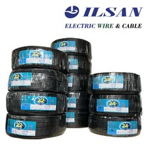 일산전선 UL2464 AWG26 실드선 전선 데이터 케이블 흑색 100M, AWG26 x 20C, 1개