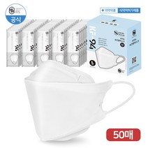 에이트슈가 국내산 슈가원 KF94 보건용 마스크 개별포장 50매, 1매입, 50장, 슈가원 화이트