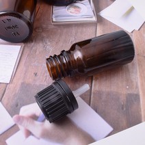 [캔들이케아] 아로마 드로퍼 공병 갈색 에센스 유리병, 1개, 10ml