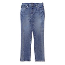 코오롱 커스텀멜로우 남성 사이드 라인 슬림 스트레이트핏 데님 팬츠 블루 코튼 스타일리쉬 청바지 CWPAS21281BUX