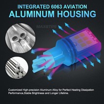 2x 1400LM T15 W16W 921 912 LED 백업 라이트 3030 칩 12V 24V 자동차 차량용 역전 전구 턴 시그널 브레이, 01 빨간