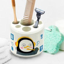 유치원생 주니어 여아 펭귄 6인용 칫솔꽂이 화장실 아이방정리 키즈카페 아파트 원룸