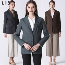 [리스트(LIST)] 린넨 투버튼 싱글 재킷 (택가격 298000원)