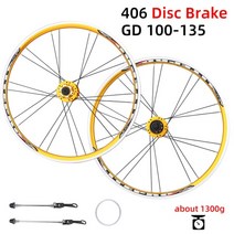 자전거 싸이클 디스크 휠 픽시 카본 인치 바퀴 세트 브레이크 접이식 바퀴 세트, 406 GD 100-135