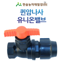퀸 암나사 유니온밸브/PE 암나사싱글밸브 조임식/농수관 관수자재/한솔농자재철강, 옵션3. 25mm