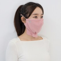 고운골프 자외선 차단 기모 방한 멀티마스크, 블랙