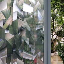 홈데코 스테인글라스 필름 스테인드 장식 창문 프로스트 사생활 스틱 비접착 정적 접착 비닐 유리 UV 차단 제거 가능, H+60x100 cm