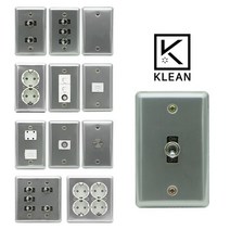 스텐 토글 스위치 레트로 빈티지 모던 콘센트 커버 교체 USB 전화 인터넷 맹커버, 17.스텐_콘센트 2구