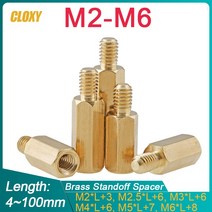 50/ 20/ 10/ 5pcs Male to Female Brass Spacer M2 m2.5 m3 m4 m5 M6 Long Hexagonal PCB Standoff, 03 M3 (20pcs)_04 7mm