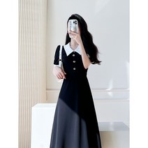 카라 새틴 출근 오피스 정장룩 하객 아나운서 미시 데이트 상견례 데일리 a라인 여성 고급 롱 원피스