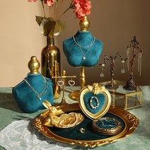 유럽풍 목상 악세사리 진열 목걸이 주얼리 귀걸이 반지 거치대 트레이 촬영 소품