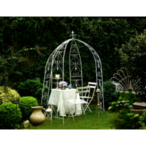 마당 정원 아치돔 장미 나팔꽃 지지대 유럽 엔틱 결혼, 검은색 큰