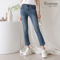 커스텀에이블 내츄럴 워싱 히든밴딩 데님 팬츠 C2303DP021B