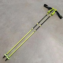 스키폴대 길이조절스키폴 스키폴 겨울스포츠 스노우 파워 더블 보드 스키 대회 소형 회전 올 카본 섬유 스, 15 green 125cm