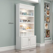 상품 진열대 4단 스탠드 인테리어 맞춤 소품 철제 진열장, 200x120x30화이트, 1개