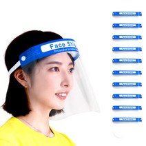 페이스쉴드 플라스틱 위생 투명마스크 페이스실드 안면보호 faceshield 10개묶음, 2.안경형쉴드(안경테5+필름10) 6077