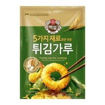씨제이제일제당 CJ제일제당 백설 5가지 재료로만 만든 튀김가루 1kg x5개, 단품
