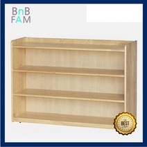 유아 책장 3단 원목 교구장 인테리어 수납장 옷행거
